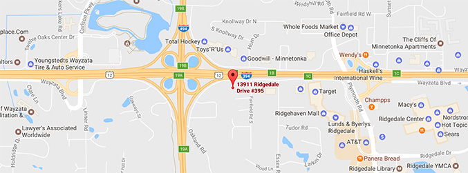 Get Directions to our Minnetonka Office